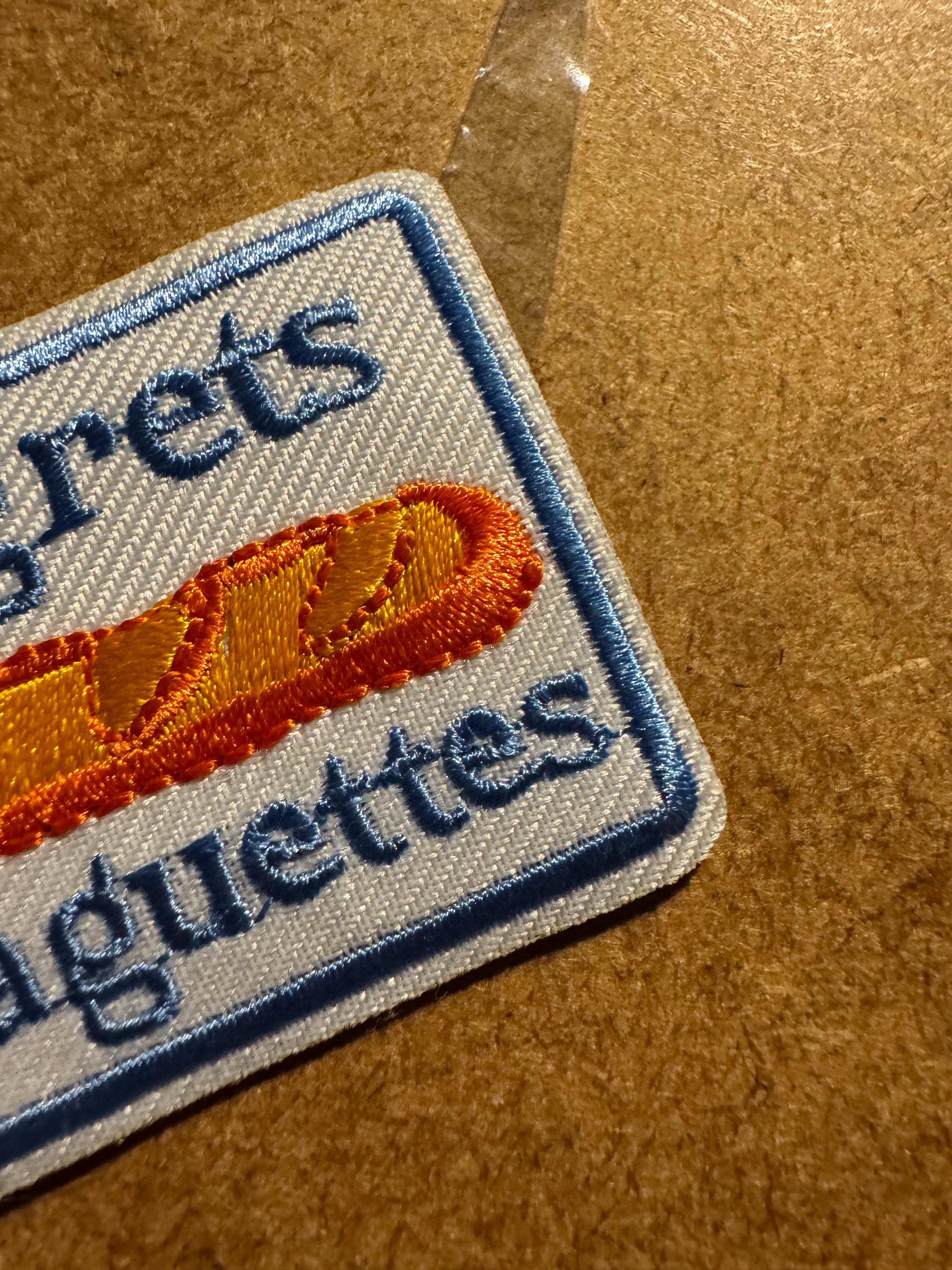 Less Regrets, More Baguettes | Iron on Cloth Patch