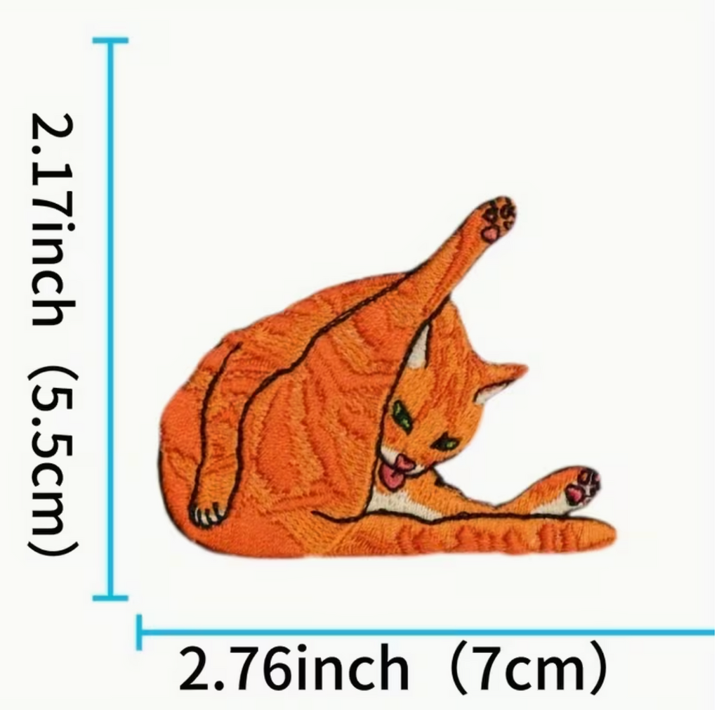 Ginger Cat Meme Iron on Patch