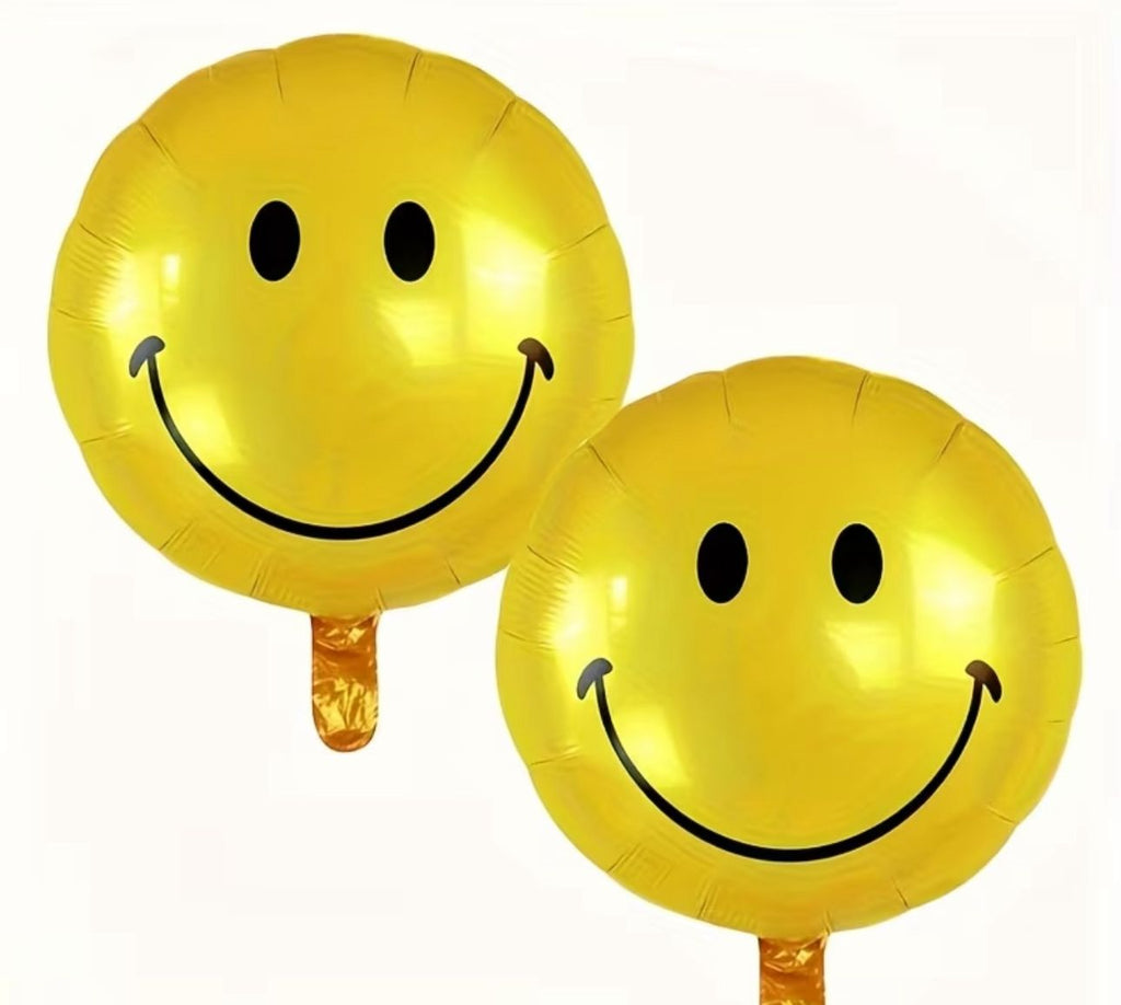 Foil Smiley Balloon (2 pack)