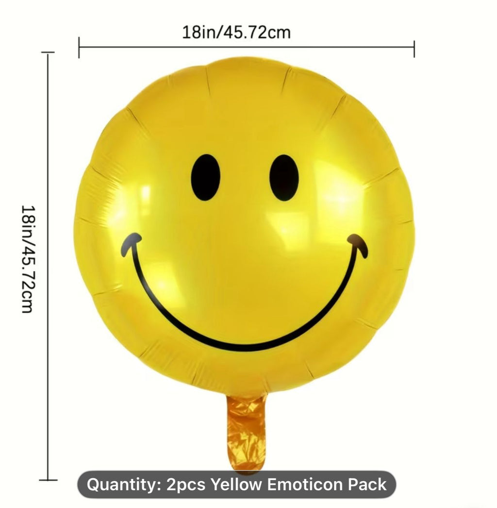 Foil Smiley Balloon (2 pack)