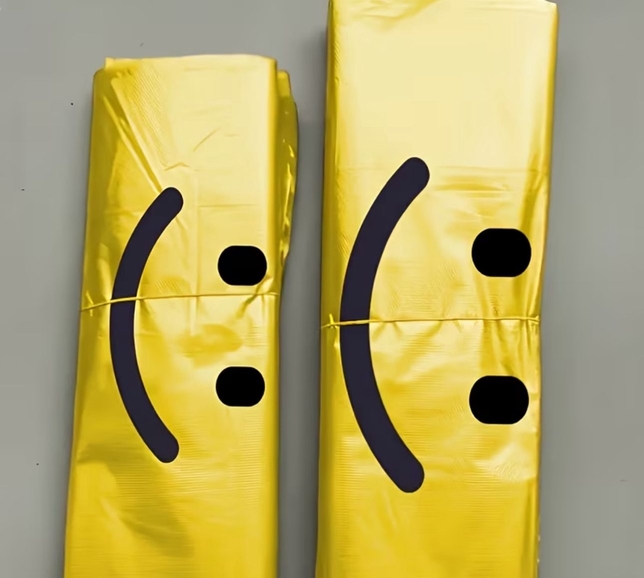 Smiley Plastic Tote Bags